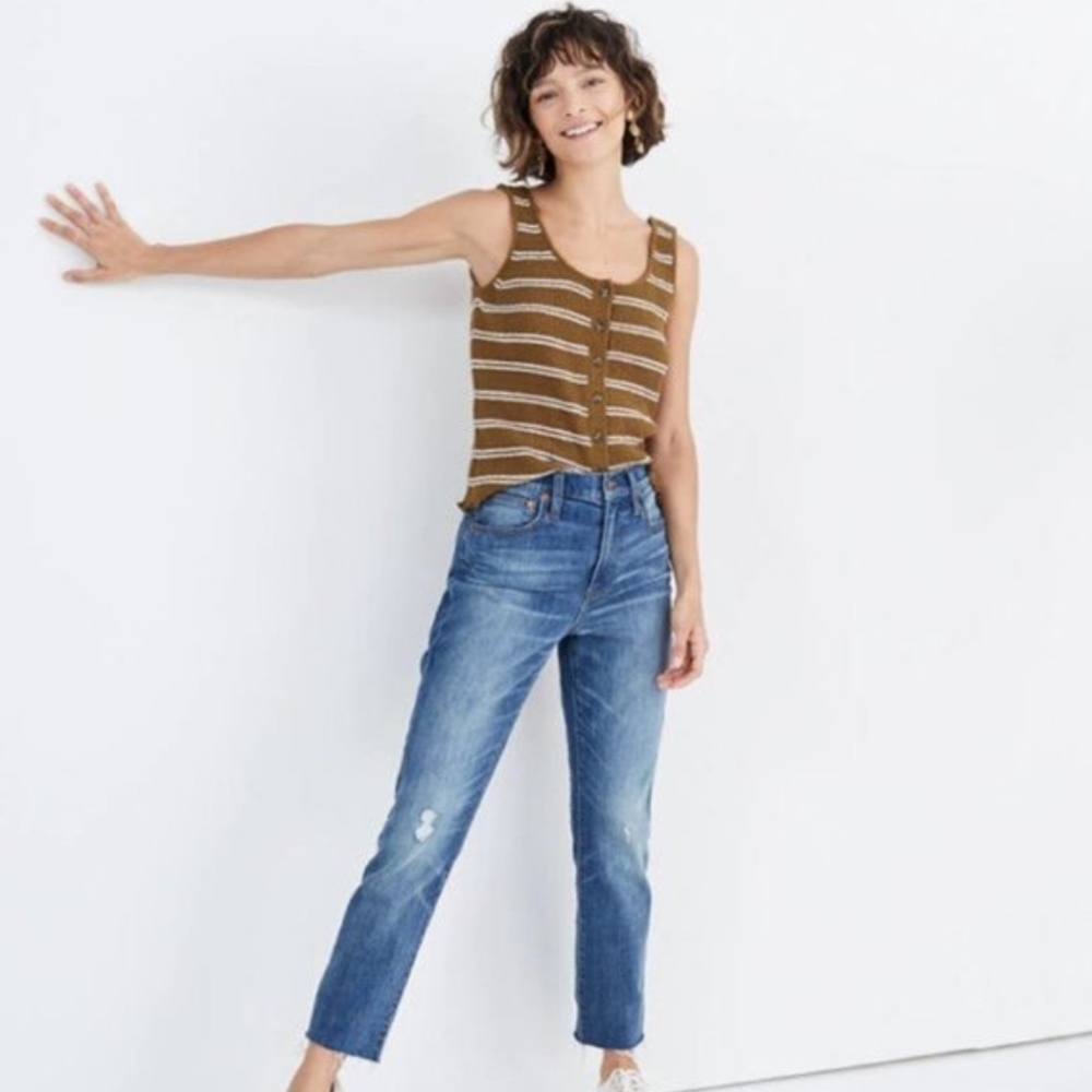 Madewell The High Rise Slim Crop Boyjean